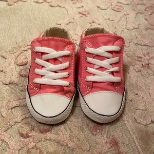 Pink infant converse